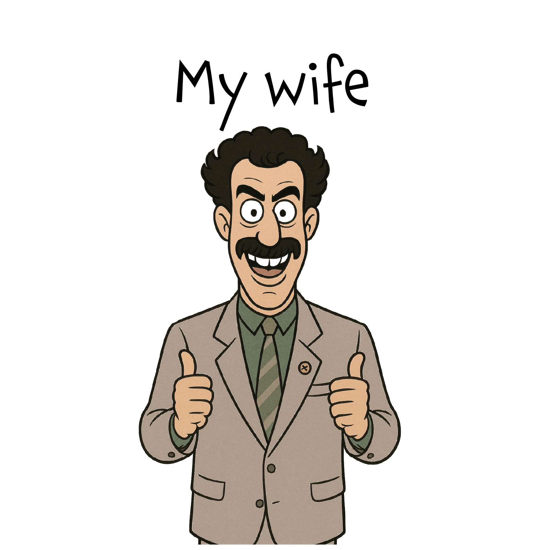 Borat 'My Wife' Humour Card