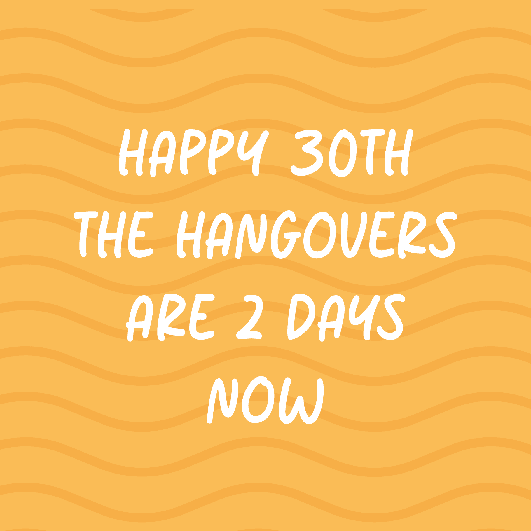 Happy 30th Birthday Hangover Joke