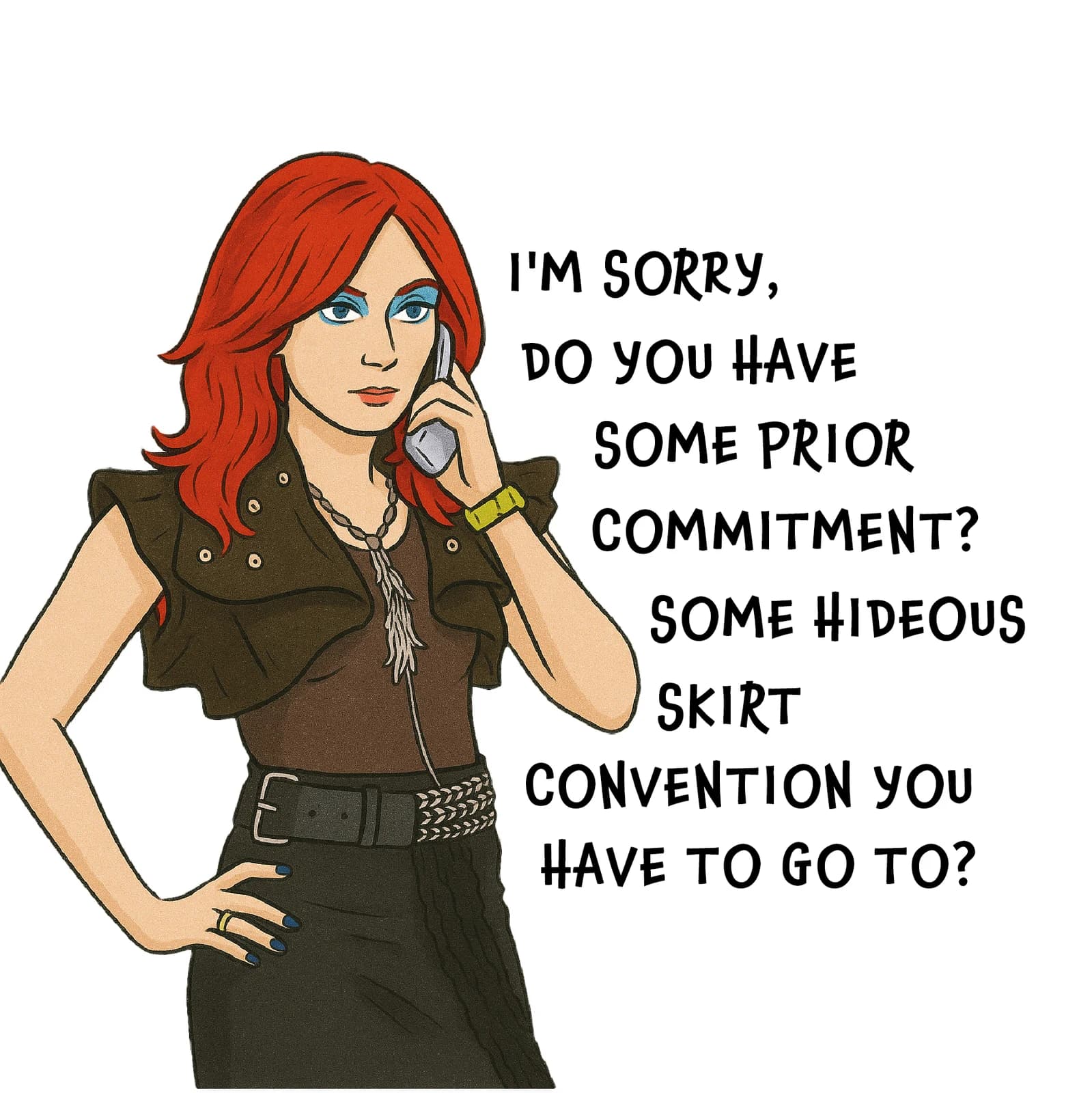 Devil Wears Prada Quote Card