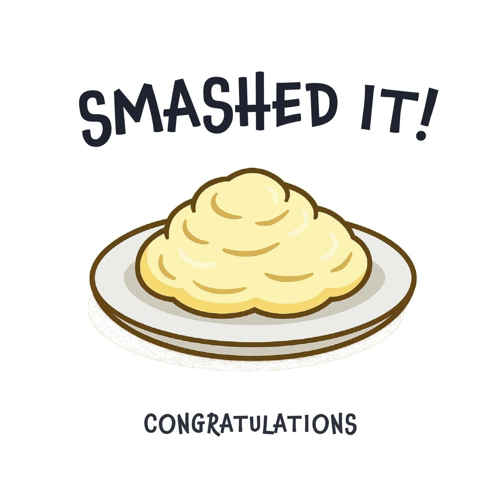 Smashed It Pun Congratulations Card