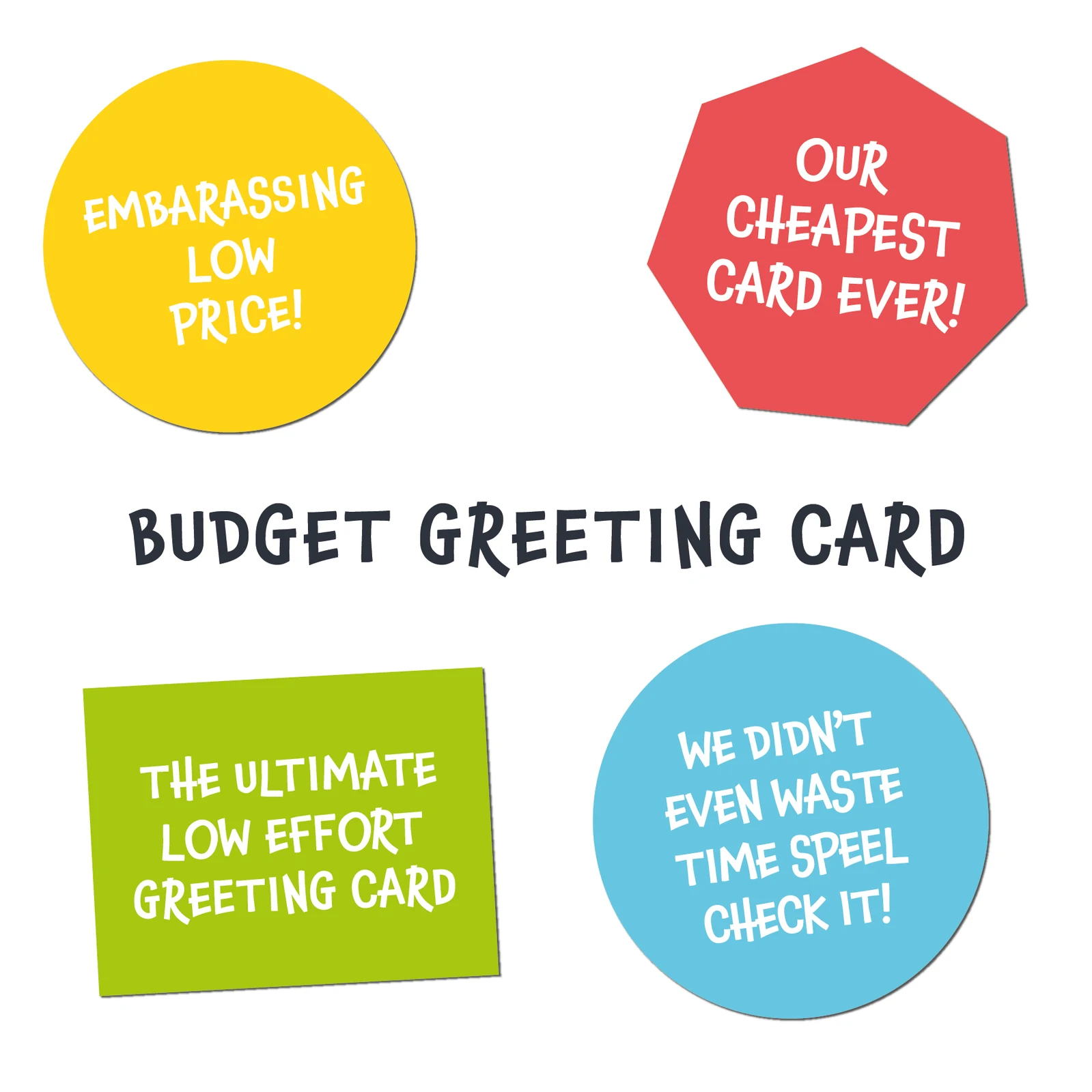 Cheeky Budget Card with Sale Stickers