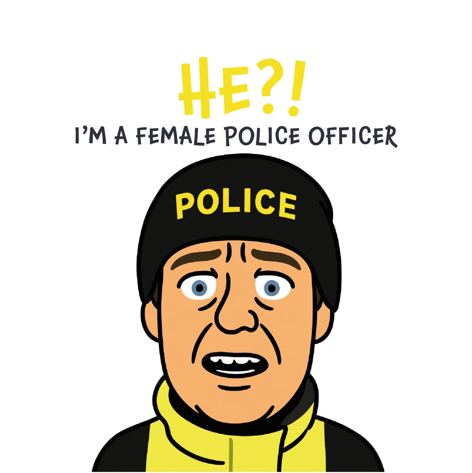Misgendered Female Police Officer Joke