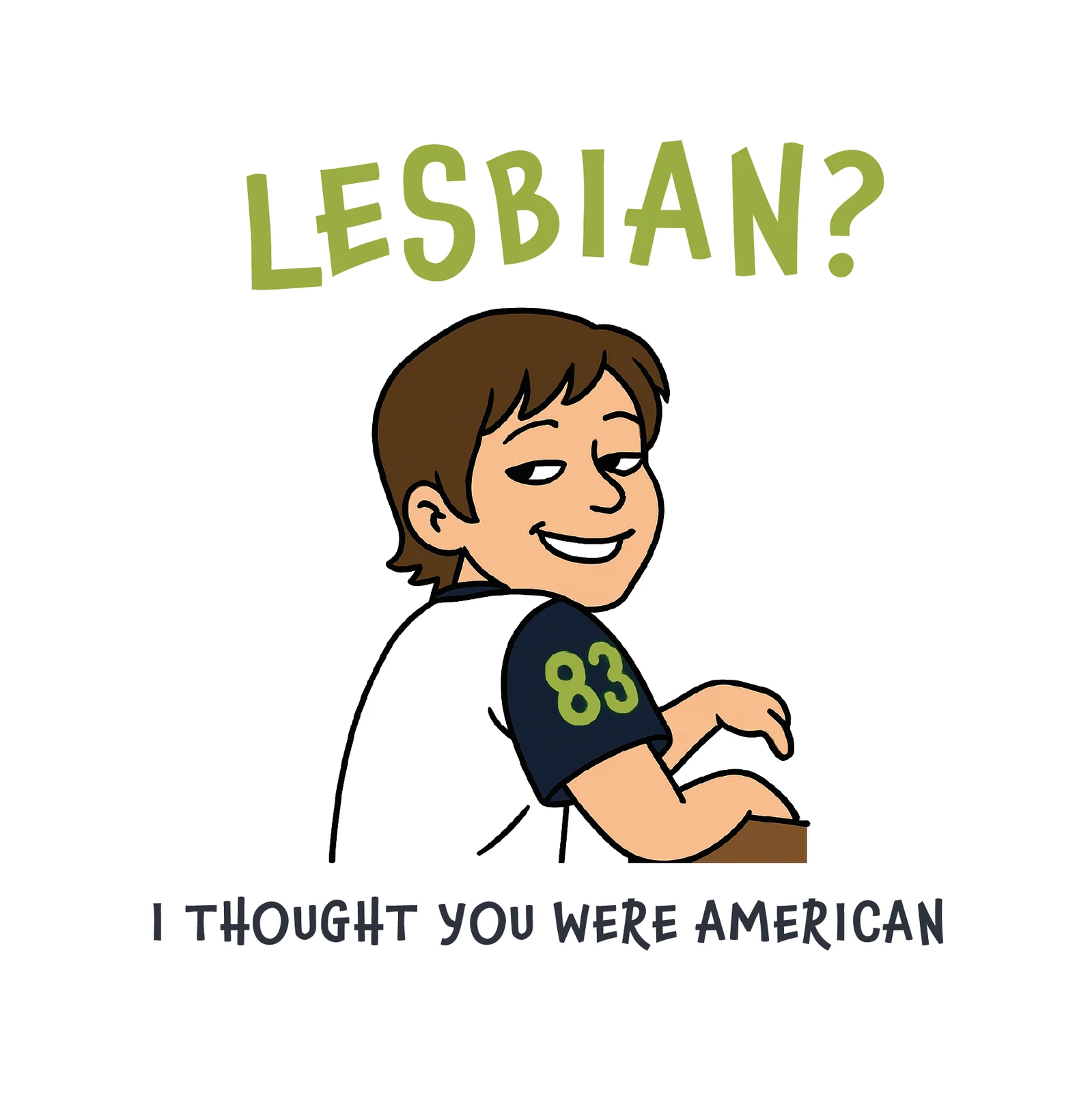 Lesbian Mishearing Humour Card