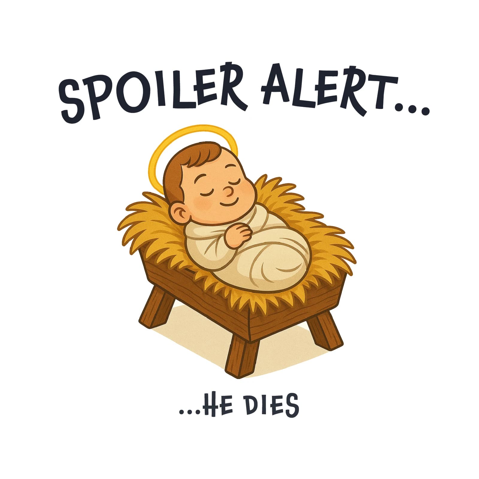 Nativity Spoiler Alert Humour Card