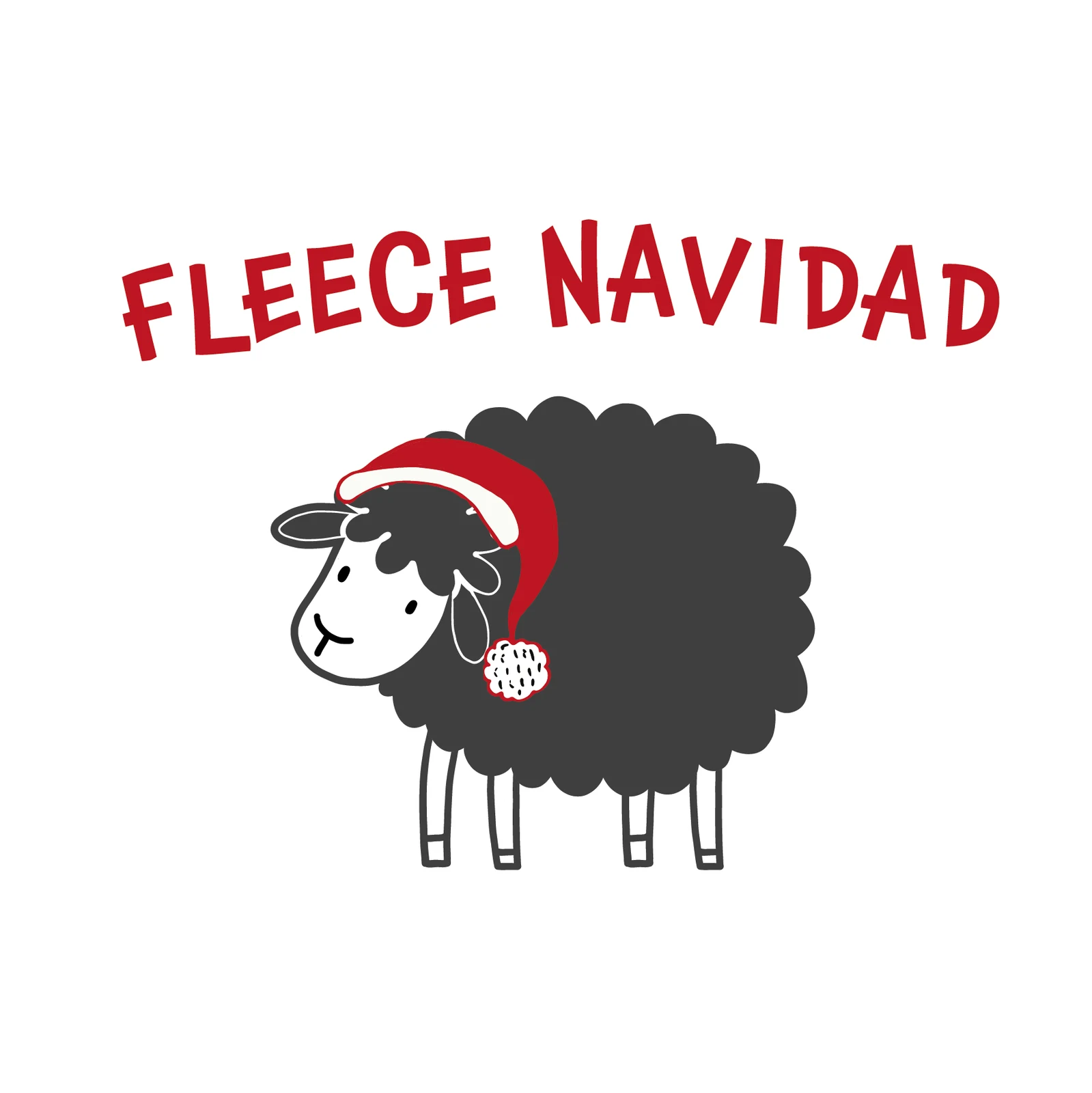 Fleece Navidad Sheep Christmas Pun