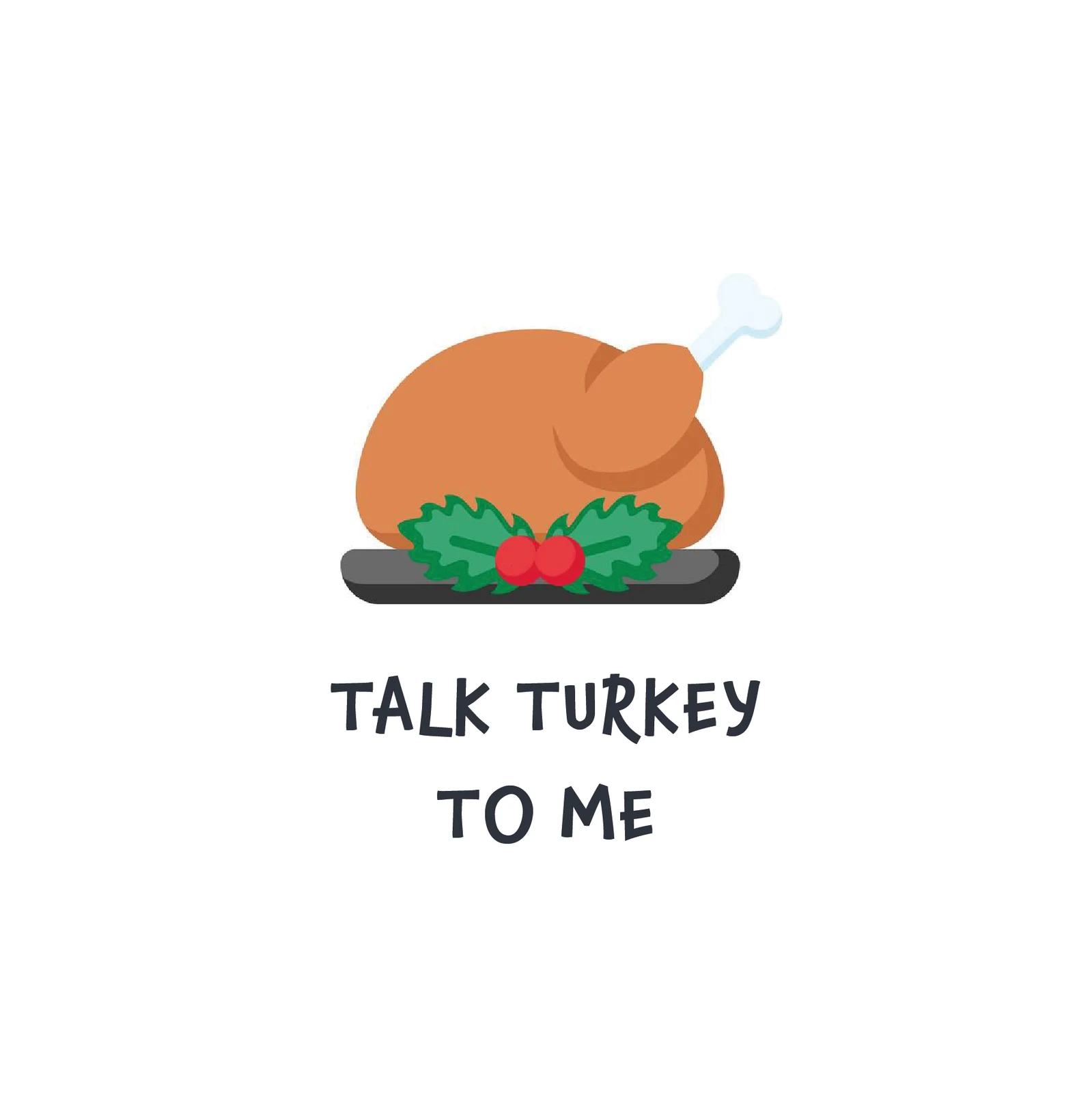 Talk Turkey to Me Christmas Card