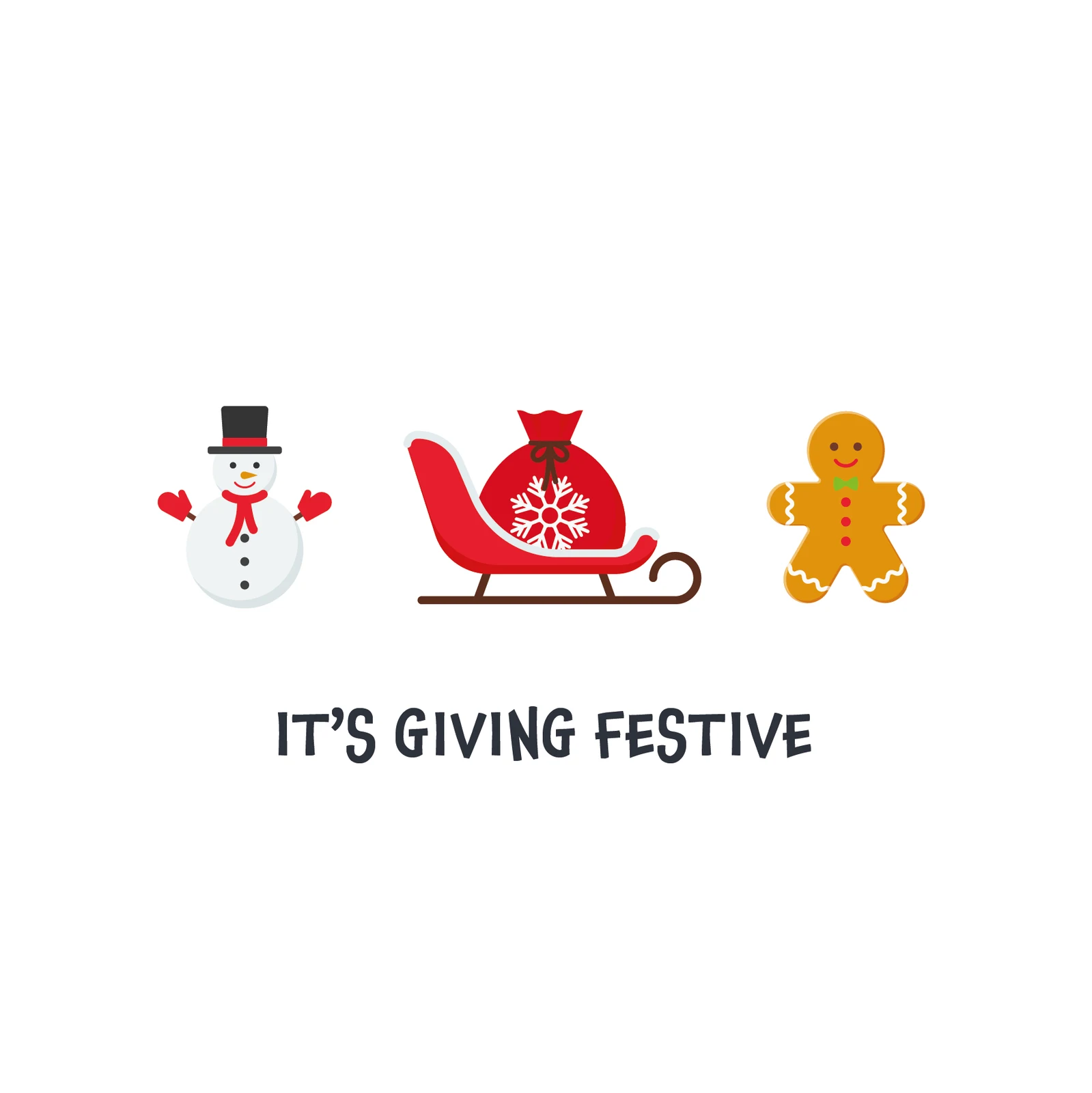 It's Giving Festive Christmas Card