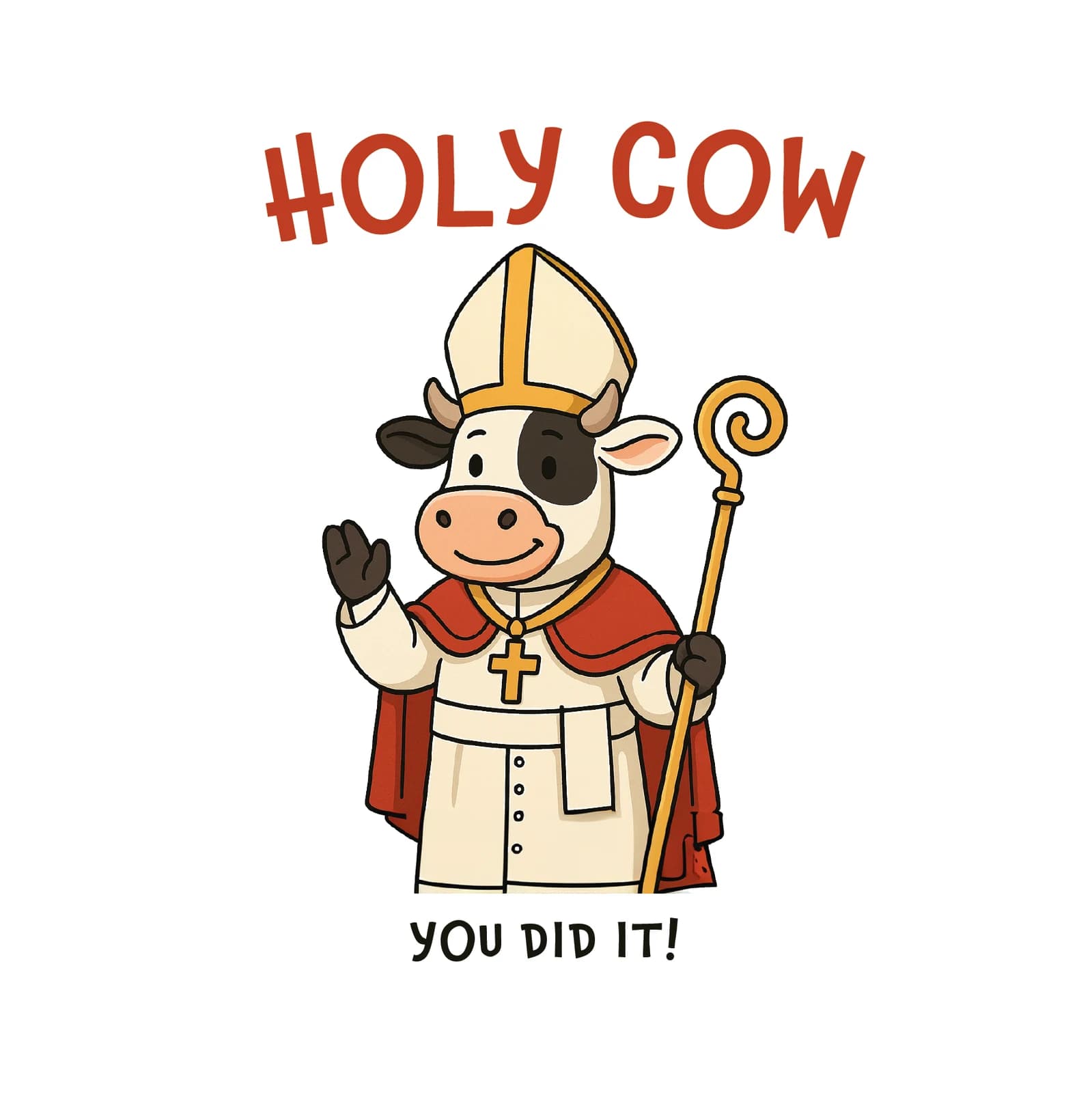 Holy Cow Pun Congratulations