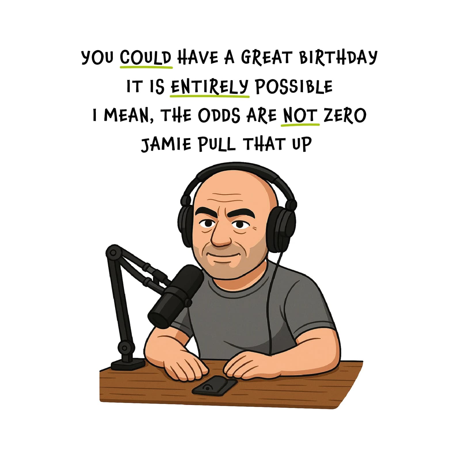 Joe Rogan Experience Birthday Humour