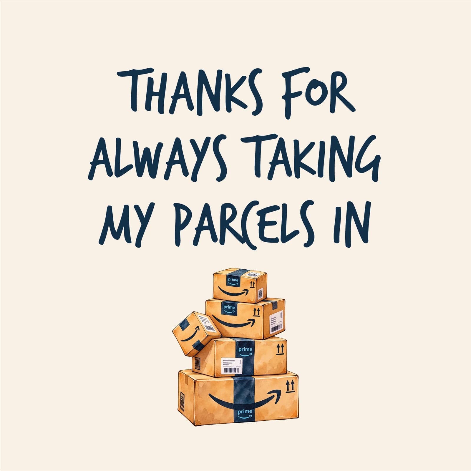 Thanks for Taking My Parcels In